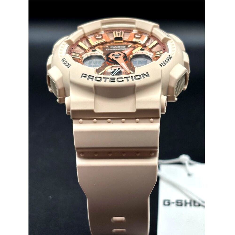 Casio G-Shock GMAS120MF-4A Womens Blush Pink Metallic Analog Digital Watch NIBWT - Picture 3 of 17
